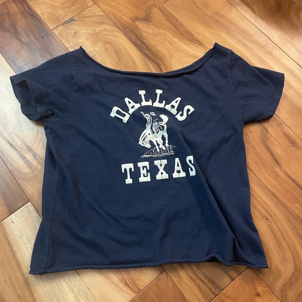 Aeropostale Navy Blue Dallas Texas Tee